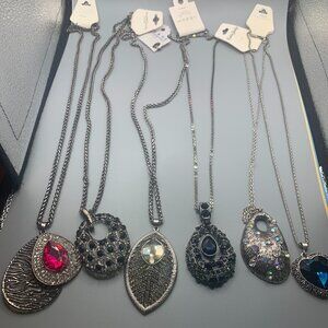 Lot of 6 Pendant Chain Necklace Bundle NWT